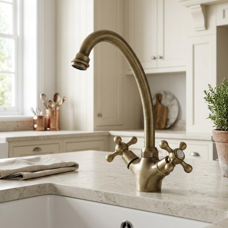 Aquanello Heritage Ascot Klassieke Keuken Nostalgische Keukenkraan Brons BN-4004-HA